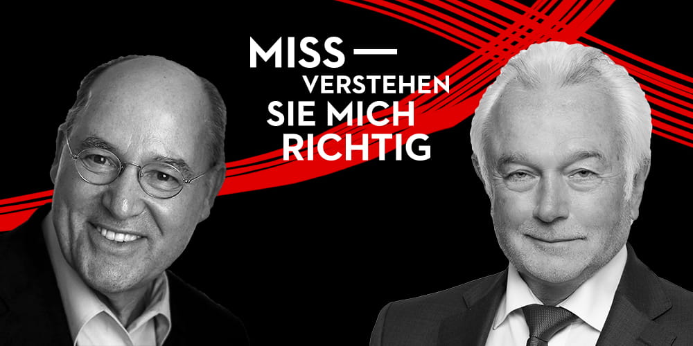 Tickets Gregor Gysi & Wolfgang Kubicki, MISSVERSTEHEN SIE MICH RICHTIG! in Reinickendorf (nur 20 min. mit der U8 vom Alexanderplatz!)