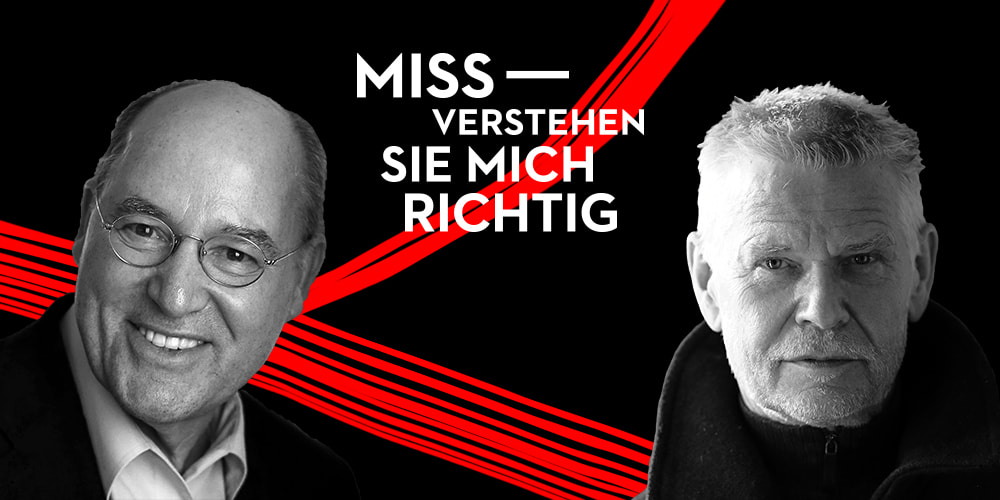 Tickets Gregor Gysi & Achim Reichel, MISSVERSTEHEN SIE MICH RICHTIG! in Reinickendorf (nur 20 min. mit der U8 vom Alexanderplatz!)