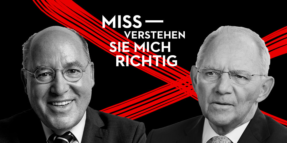 Tickets Gregor Gysi & Wolfgang Schäuble, Missverstehen Sie mich richtig in Reinickendorf (nur 20 min. mit der U8 vom Alexanderplatz!)