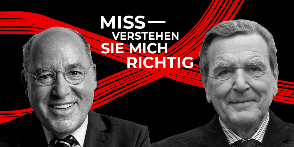 Tickets Gregor Gysi im Gespräch mit Gerhard Schröder, Missverstehen Sie mich richtig! in Reinickendorf (nur 20 min. mit der U8 vom Alexanderplatz!)